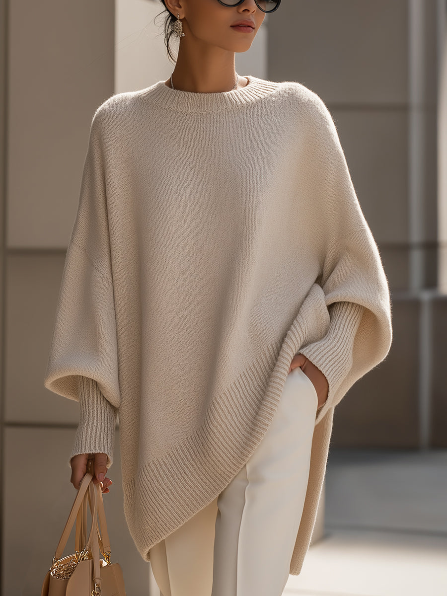 Énora | Pull oversize en laine mélangée