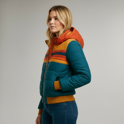 Inès | Doudoune rétro élégante