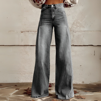 Élodie | Pantalon ample taille haute