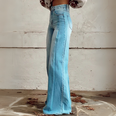 Élodie | Pantalon ample taille haute