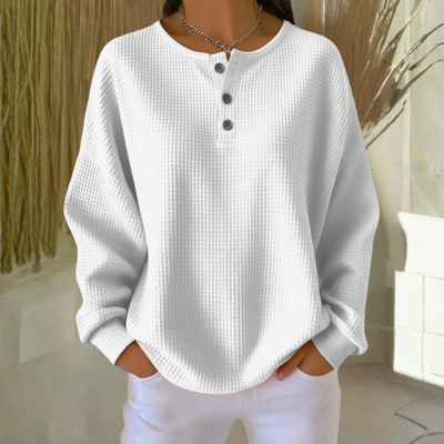 Clara | Haut Henley texturé