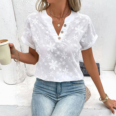 Florence | Blouse brodée fleurie