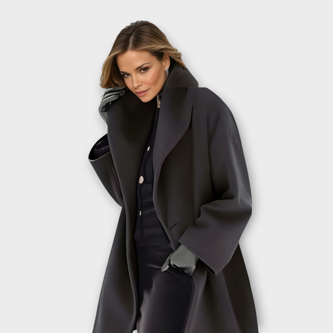 Josiane | Manteau Ample à Col Large pour Femme
